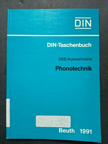 Phonotechnik normen - -,